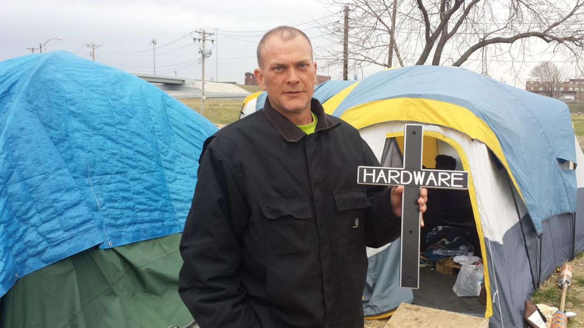 Homeless camp
